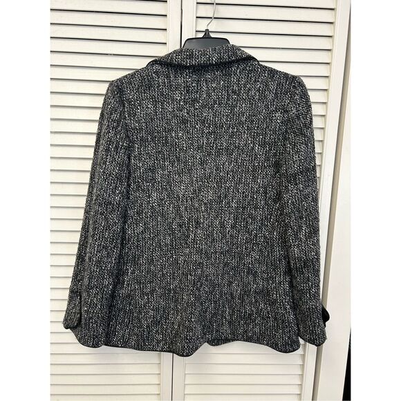 Armani Collezioni Black/White Tweed Wool Sequins Blend Blazer Size 8 w/COA - Picture 15 of 16